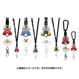 (預購)日本代購 Pokémon 寶可夢 伊布 皮卡丘 卡比獸 無敵鐵金剛 掛繩 識別證掛 伸縮卡套