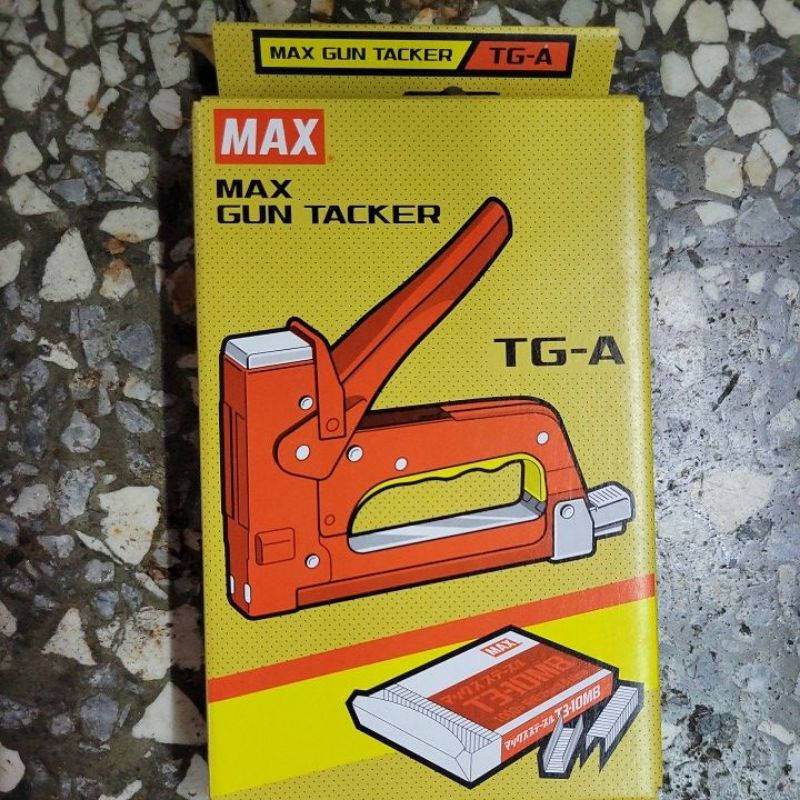 含稅價送釘子_MAX日本 美克司 TG-A 槍型釘書機 木工機 強力訂書機
