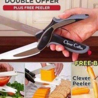食物剪刀clever cutter兒童嬰兒輔食切菜刀便攜式多功能廚房剪刀 便攜式多功能廚房剪刀 $270
