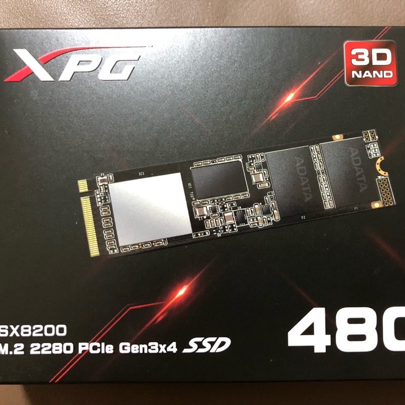 ADATA威剛 SSD sx8200 480gb M.2 PCIe