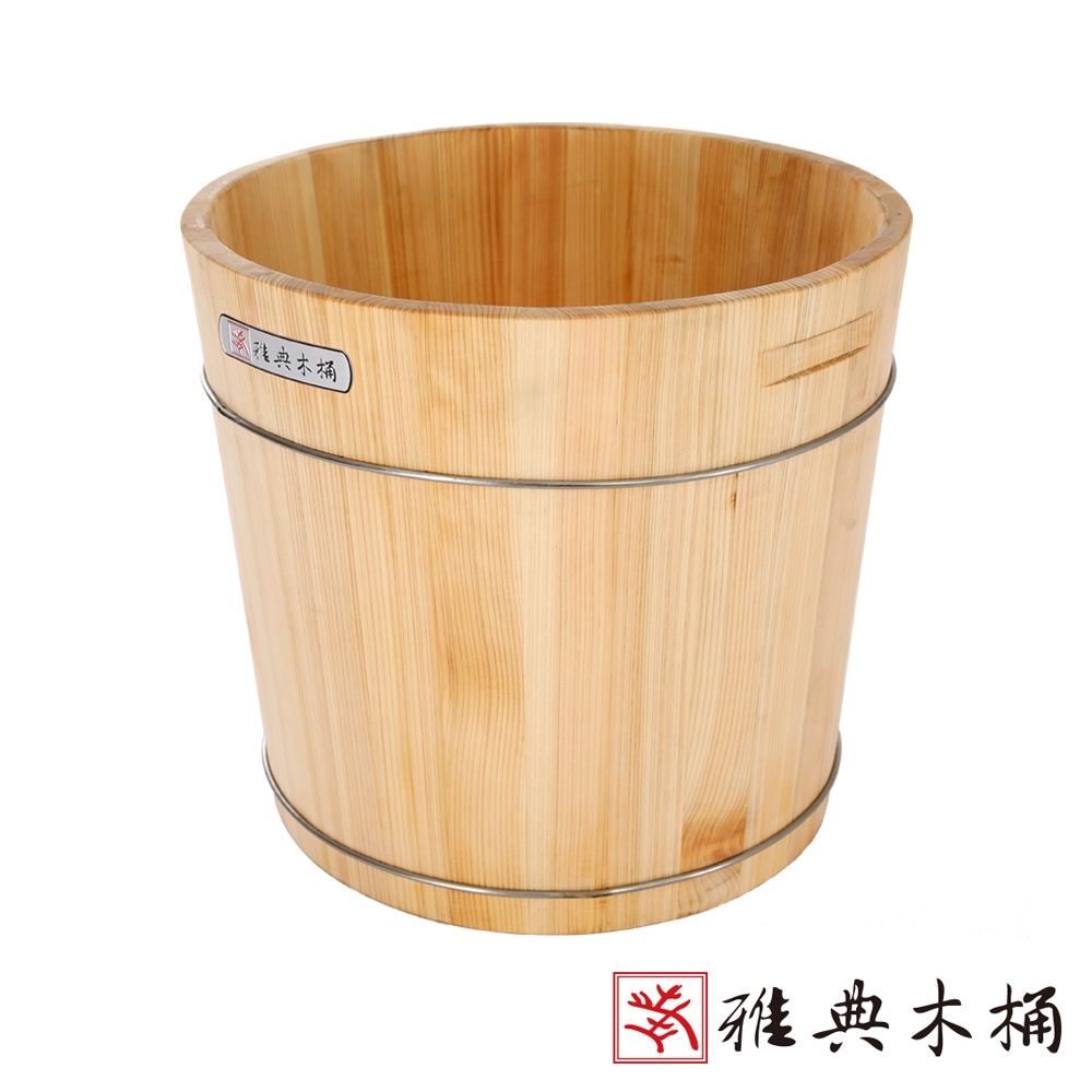 雅典木桶 日本檜木高35cm無上漆原木泡腳桶 足木桶 蝦皮購物