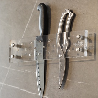 現貨 北歐極簡風透明壓克力刀架 廚房壁掛架 刀具收納架