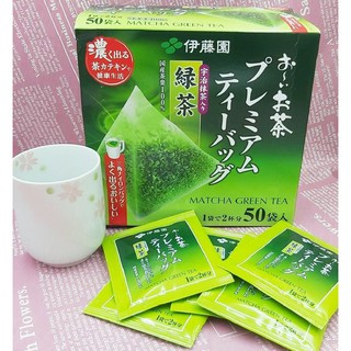 現貨 期限 2025.10 日本 伊藤園 ITOEN 京都宇治抹茶綠茶三角包 50袋入
