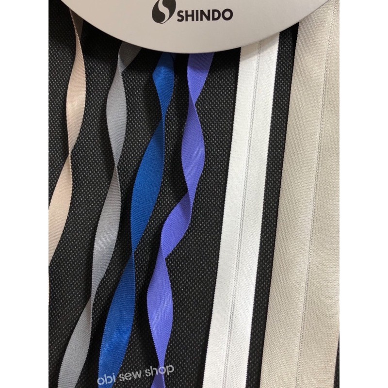 ☘️ OBi 歐比縫紉小舖(ᵔᴥᵔ) 日本SHINDO 光澤感 針織彈性帶 彈力包邊帶 滾邊帶 彈性帶