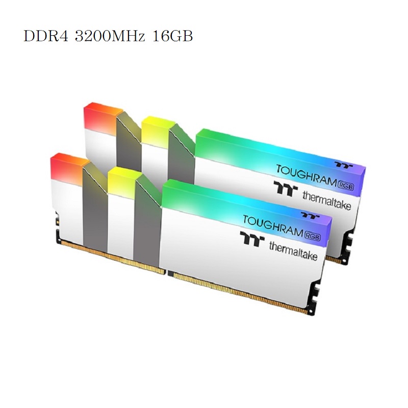 曜越 鋼影 TOUGHRAM RGB 記憶體 DDR4 3200MHz/3600MHz/4000MHz(8GBx2)/白