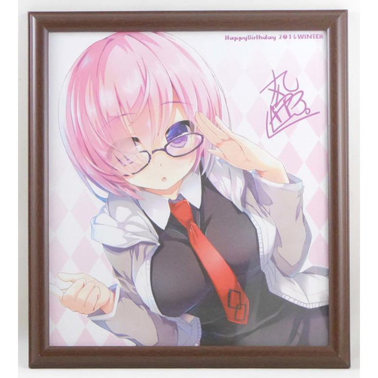 旅人事務所 Ng品出清 日空版日本c91會場限定fate Fgo 瑪修丸ちゃん 老師繪製複製簽名板 色紙 蝦皮購物