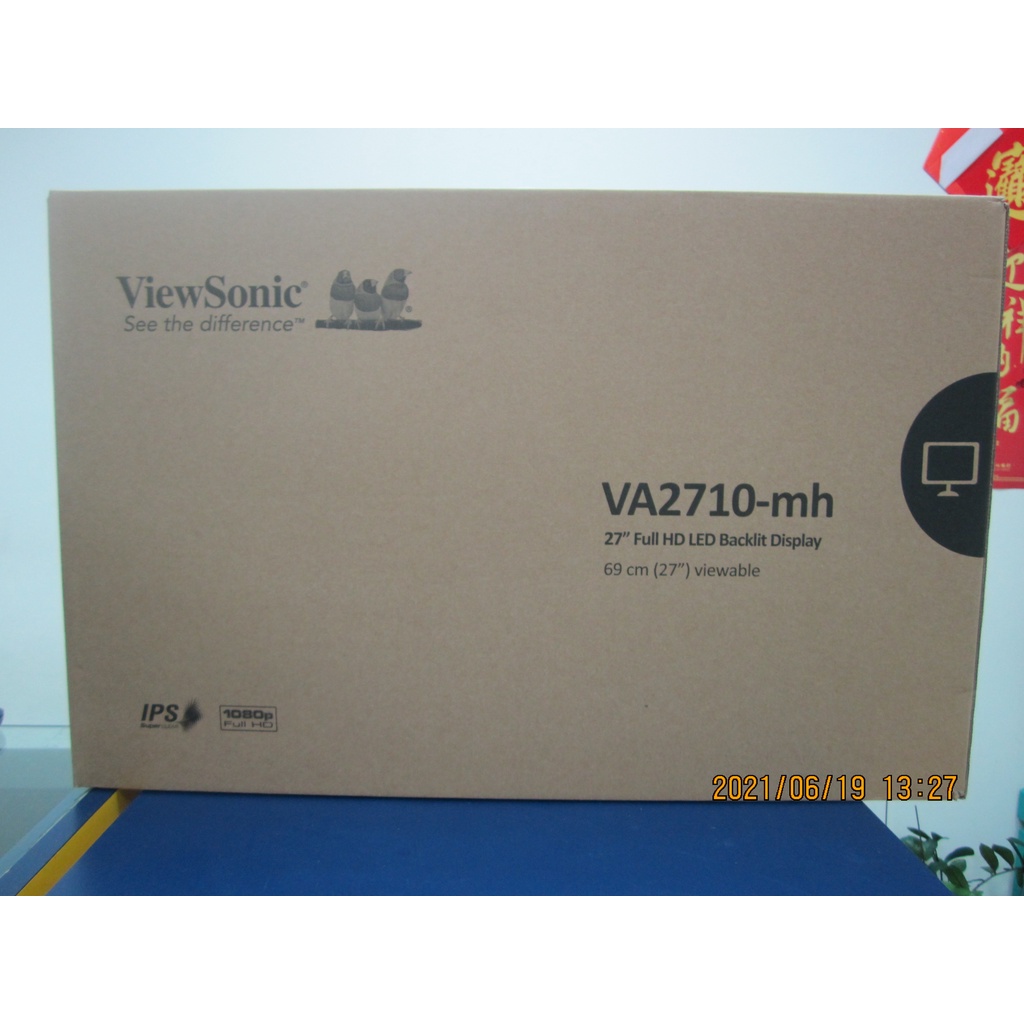 ViewSonic優派  VA2710-MH 27吋 寬螢幕   $4300 含稅開發票   無附贈HDMI線