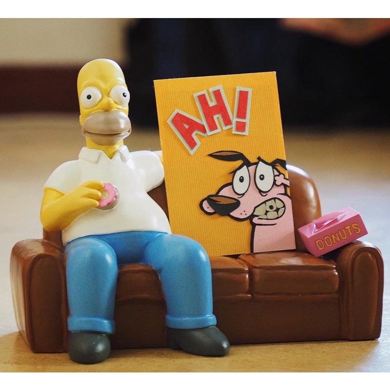 2000年 辛普森家庭 辛普森 沙發 甜甜圈 存錢筒 The Simpsons bank