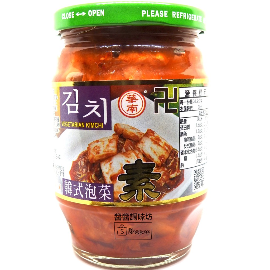 華南素韓式泡菜369g（玻璃瓶裝）