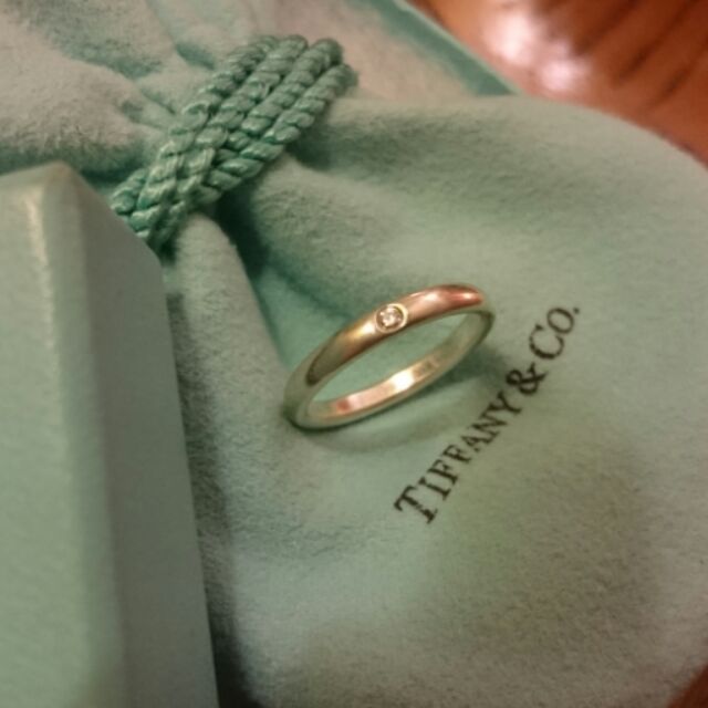 Tiffany&amp;Co 925純銀 真鑽戒指 蒂芬妮