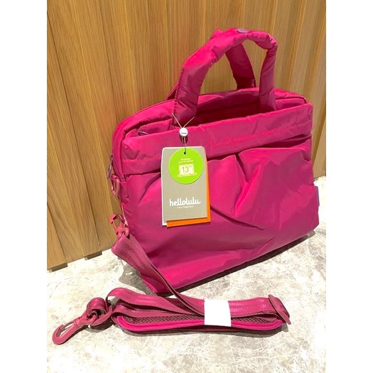 hellolulu 纖薄筆電包-Sofi 13吋桃紅色 平板/筆電適用 保護提袋 電腦包 手提包 斜背包 肩背包