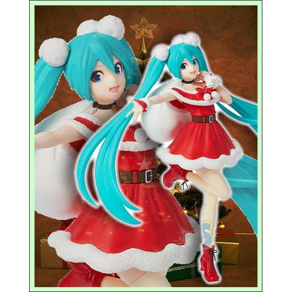 《夏本舖》代理 SEGA 初音未來 聖誕節2020 MIKU 虛擬 歌手 雙馬尾 美少女 禮物 電音 偶像 景品 SPM