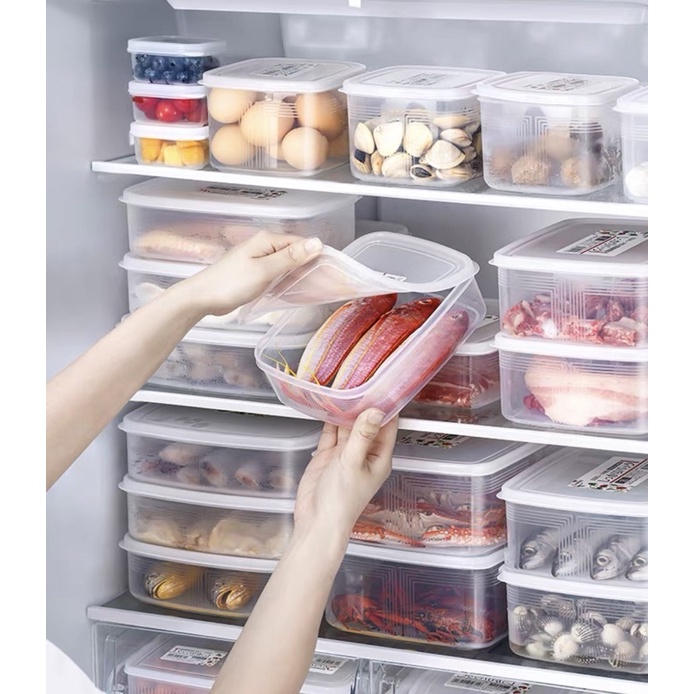 日本製nakaya 保鮮盒薄型保鮮盒冰箱收納食物分裝 蝦皮購物