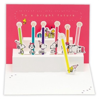 日本正版 Hallmark Snoopy 史努比 糊塗塔克 立體卡片 生日卡 賀卡 生日卡 卡片 EAR-790-059