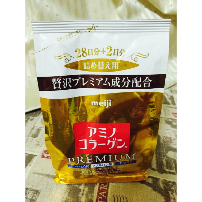 日本帶回，現貨1包～Meiji 黃金頂級版膠原蛋白粉