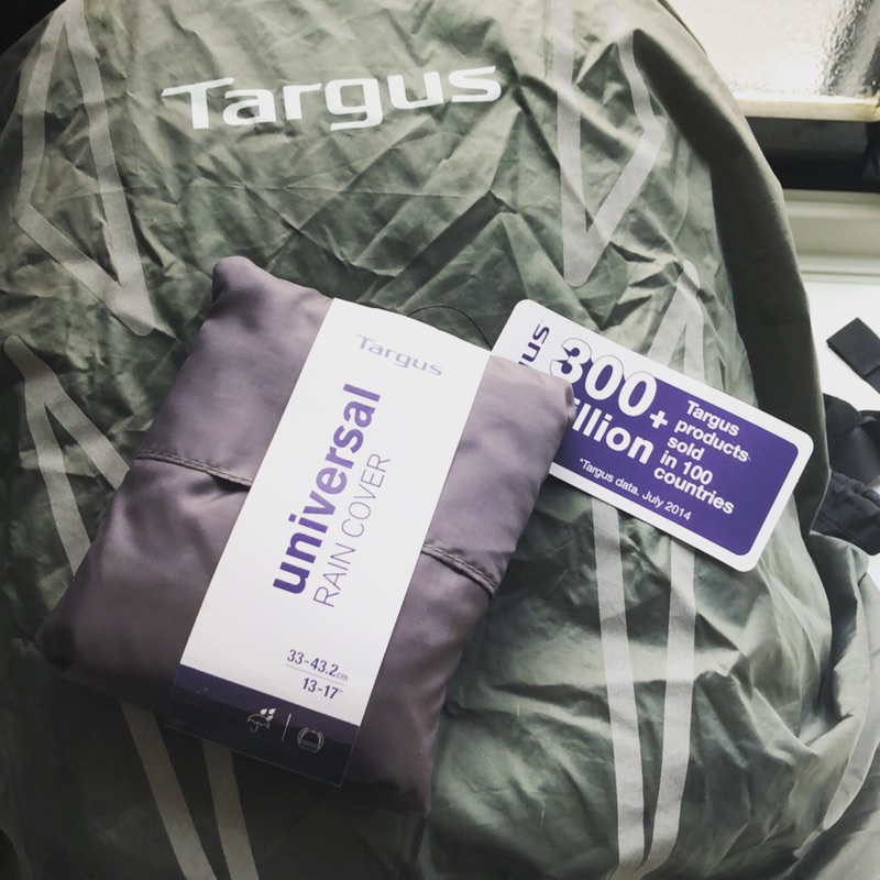 全新 Targus 13-17吋 電腦包 背包 防水 雨罩 雨套 背包雨衣 universal rain cover