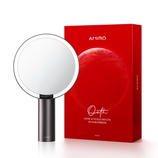 AMIRO Oath全新第三代自動感光 LED化妝鏡 附蜜粉刷+鏡 環狀補光智能感應觸控化妝鏡 夜燈 場景燈 新手必