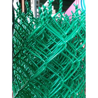 塑膠（綠色）包鍍鋅鐵菱形網 4尺/5尺寬 約30尺長 孔徑2 1/4"（2英吋2）線徑8#/12# 粗俗俗五金大賣場