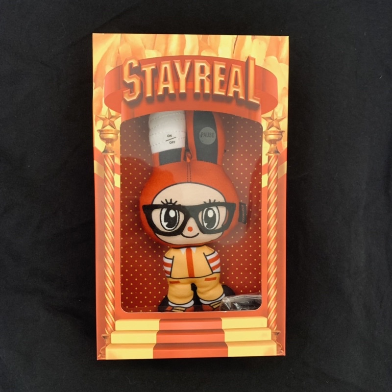 💖現貨出清💖絕版 STAYREAL 薯條小鼠 發聲公仔 娃娃