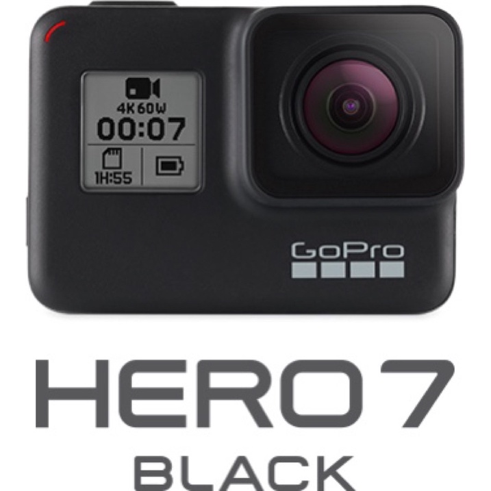 GoPro Hero7 Black 原廠盒 原廠充電 原廠電池*2 收納包 支架 吊繩 底座 附贈128GB記憶卡