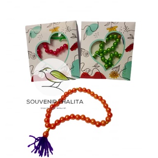 紀念品 50 件珍珠 Tasbih 33 圖案信封包裝結婚禮物紀念品
