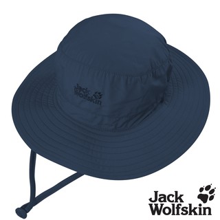 【Jack wolfskin 飛狼】透氣抗UV可收納圓盤帽 遮陽帽『深藍』.