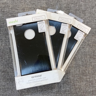 Moshi Armour/iGlaze iPhone7 plus/ iPhone8 plus 粉 黑 超薄鋁製保護背殼