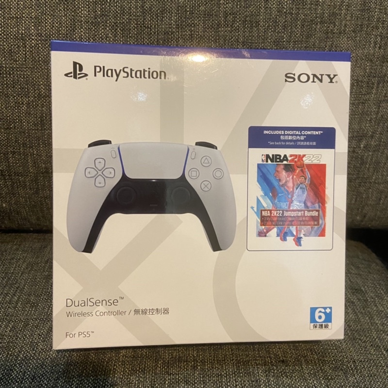 PS5 手把 控制器 全新 無線手把 無線控制器 DualSense 白色 NBA 2K22下載卡 台灣公司貨 sony