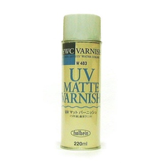 板橋酷酷姐美術！日本Holbein好賓水彩抗紫外線消光保護凡尼斯220ml！UV Matt varnish