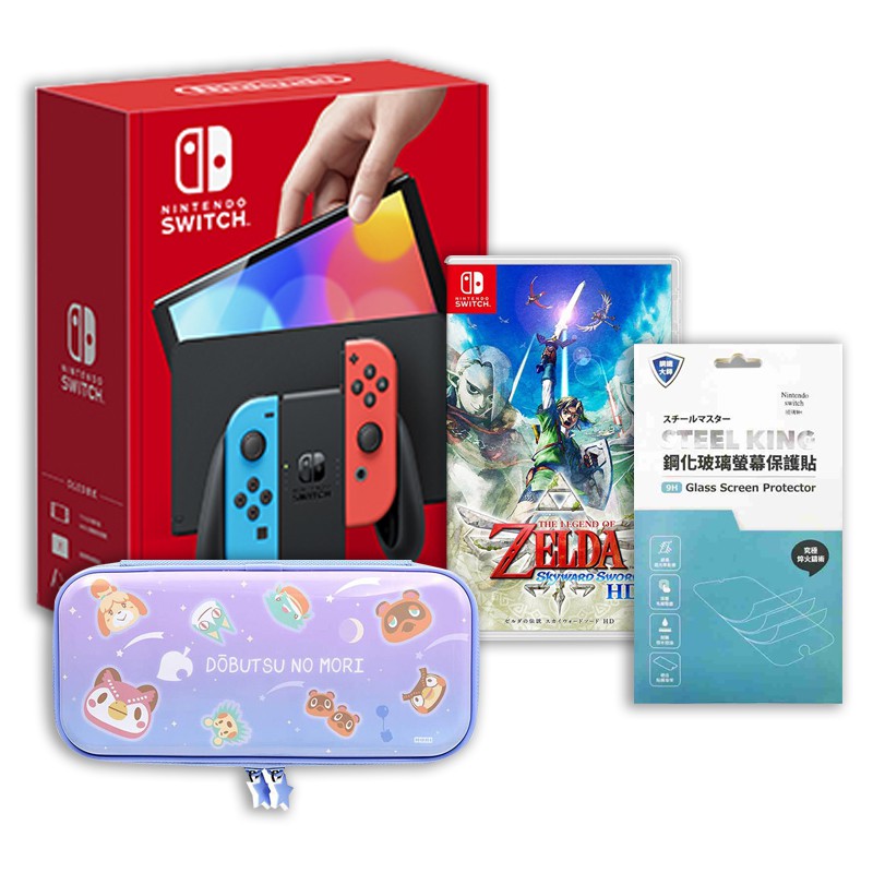 Nintendo Switch 任天堂 OLED 主機組合 紅藍色 現貨 廠商直送