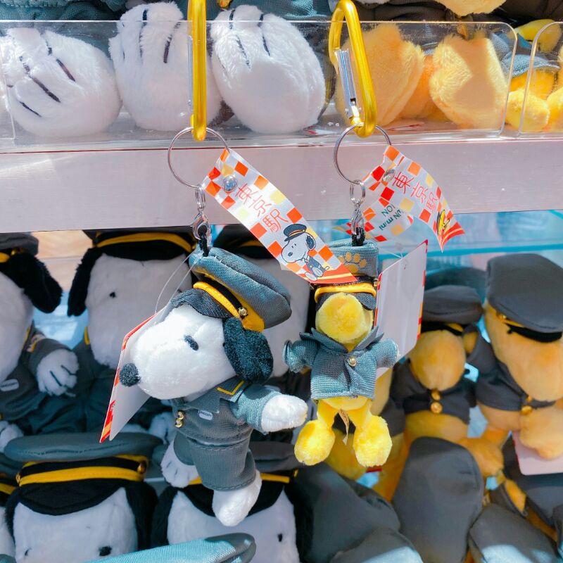 Snoopy 東京車站限定款 史努比 糊塗塌客 鑰匙圈 吊飾 娃娃 車站站長 千杏日貨
