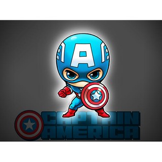 🌟特價【MARVEL復仇者聯盟系列】Mini 3D立體夜燈 ↗美國隊長↖㊣