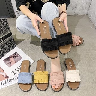 「Chicwalks女鞋店」 拖鞋 防水 平底涼鞋 防滑 磨砂絨面 夏季涼拖鞋 輕量平底女鞋 夏季可外穿拖鞋 厚底拖鞋