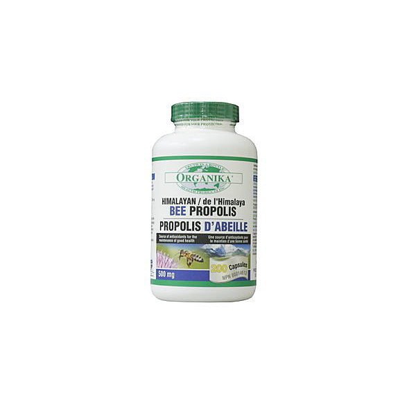 加拿大ORGANIKA蜂膠膠囊 BEE PROPOLIS 500mg 200顆裝2瓶免運