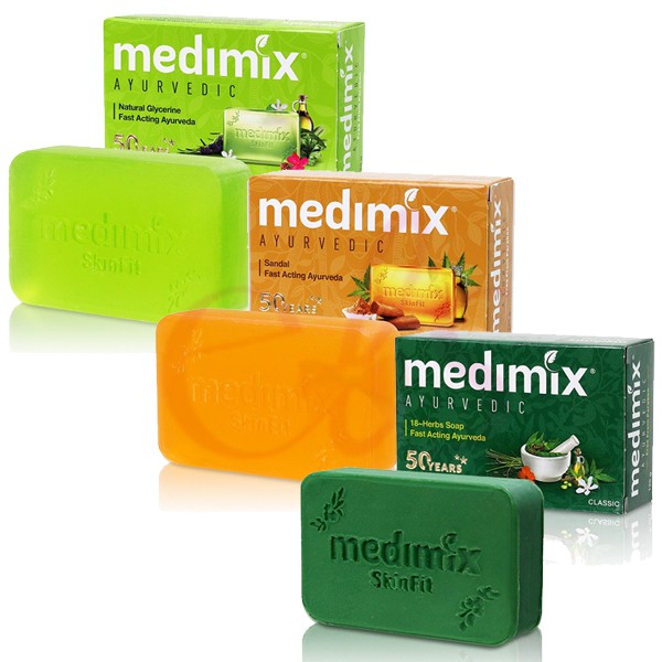 MEDIMIX 美黛詩 印度綠寶石皇室藥草浴 草本皂 美肌皂 草本/寶貝/檀香 125g 帝王香皂 200g