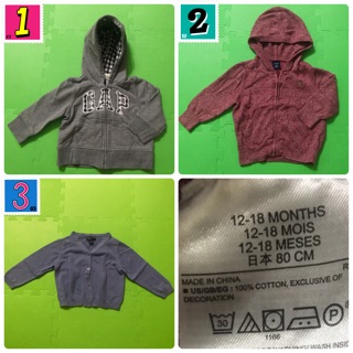 (日本購回)Baby Gap外套(12-18月、80cm)(二手)(正品)