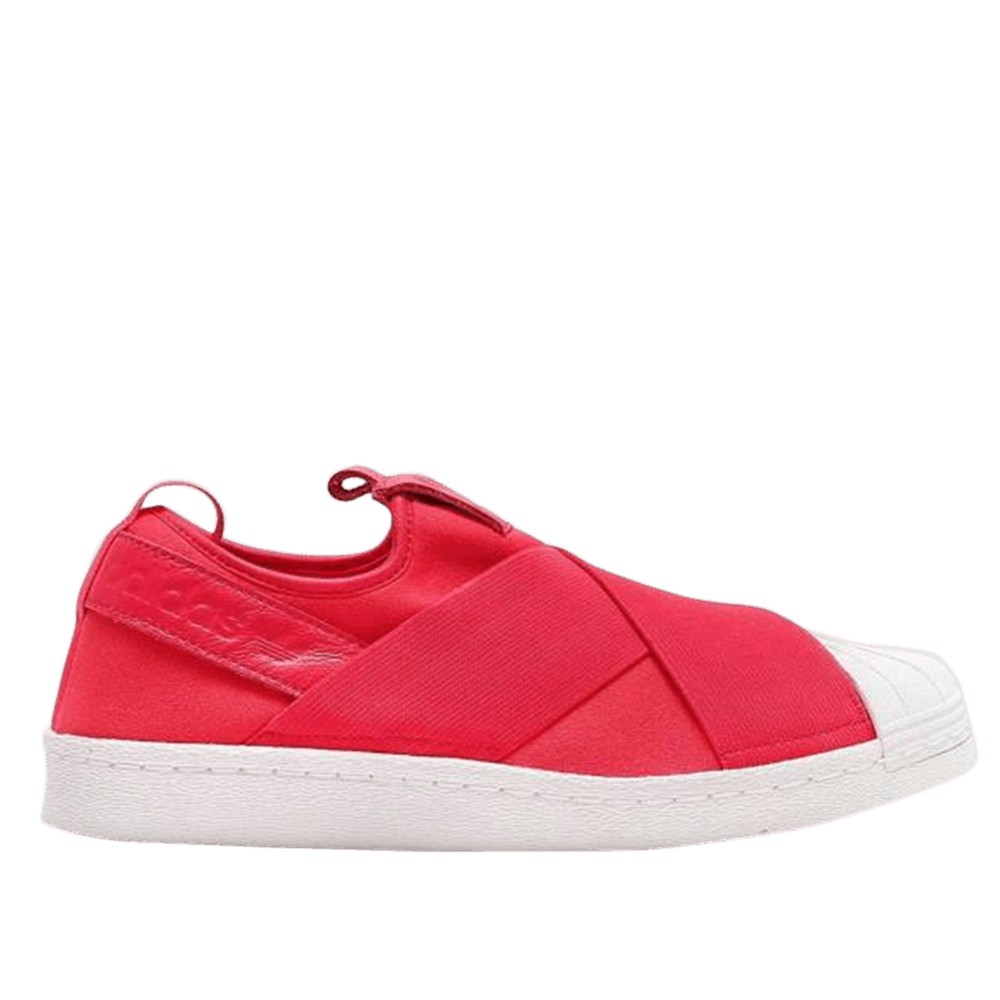 ADIDAS 女鞋 SUPERSTAR SLIP ON W CORAL PINK 白桃紅【A-KAY0】【BB2118】