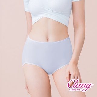 【可蘭霓Clany】美膚保養絲蛋白高腰L-Q(2XL)彈性內褲 加大尺碼健康(雲霧灰 2189-61)