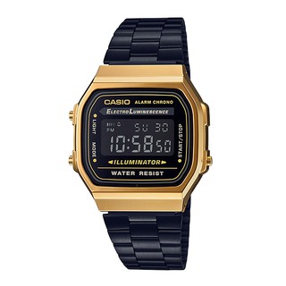【CASIO】卡西歐 復古金錶 A168WEGB-1B 黑金 A168WEGB 台灣卡西歐保固一年