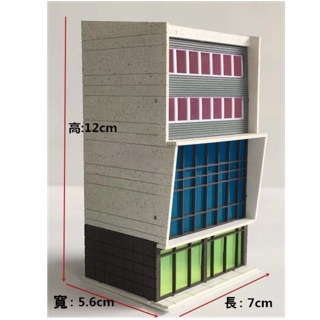場景 N規 1/150比例 1:150 火車站 1/150 動漫場景建築模型 手工噴色硬質塑膠拼裝模型 預購