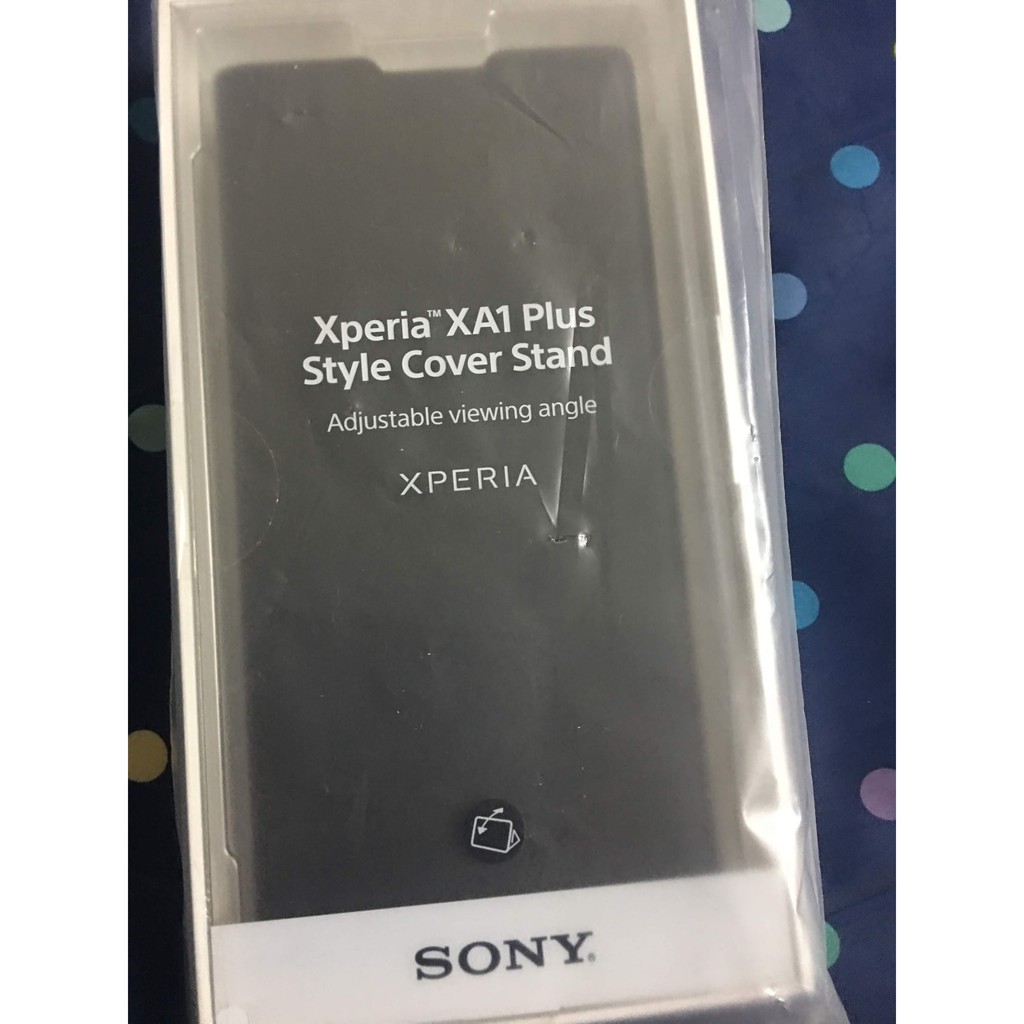 SONY Xperia XA1 Plus 原廠側翻式時尚保護套 可立式皮套 白