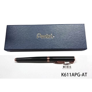 【角落文房】Pentel 飛龍 ENERGEL K611APG 黑軸玫瑰金 極速鋼珠筆 0.7mm 附精美筆盒