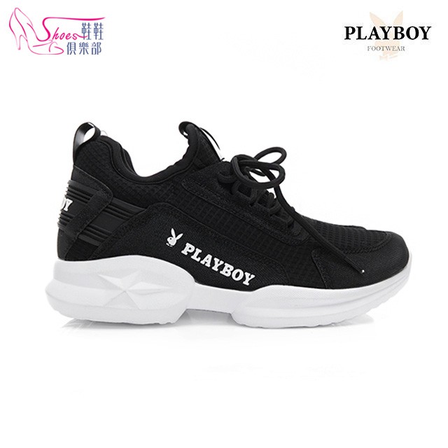 PLAYBOY 鞋鞋俱樂部 MIT 極簡潮流 簡約輕量休閒鞋 黑色 012-Y5275