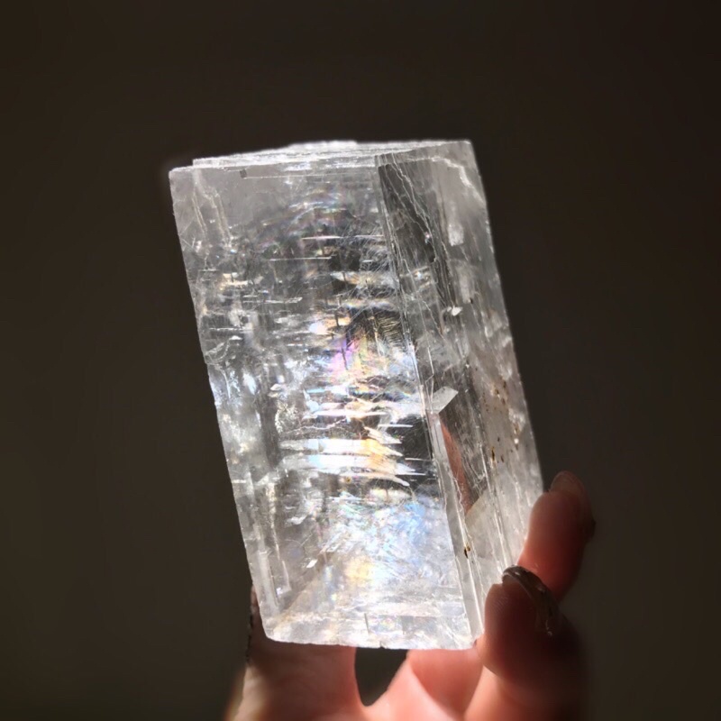 Optical Calcite 高透白色方解石原礦 冰洲石-103~427g