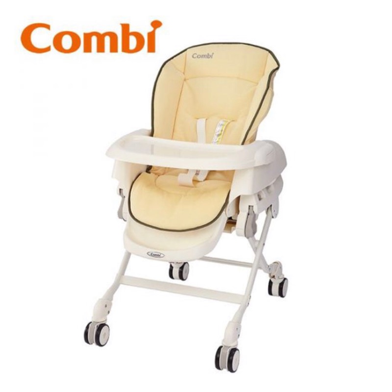 日本 Combi 嬰兒餐椅 安撫餐椅搖床 （2手）