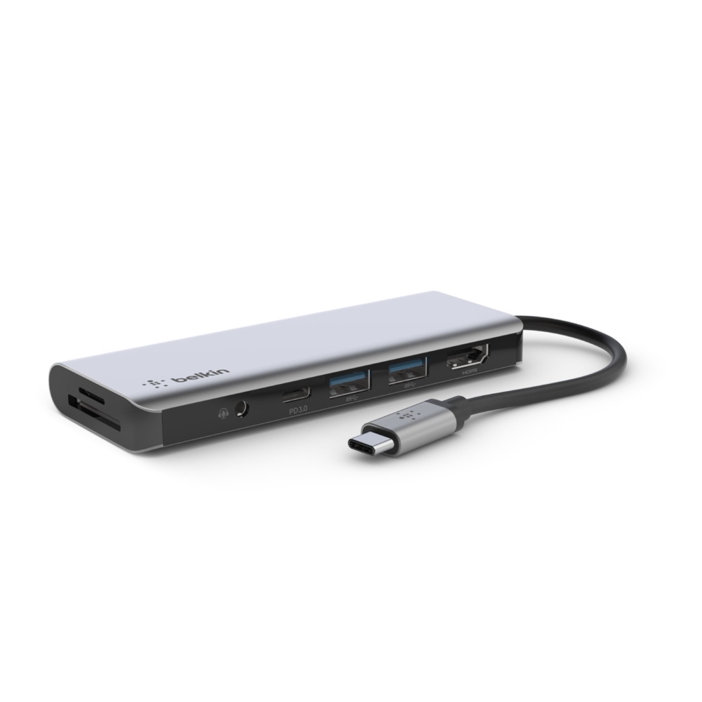 Belkin  USB-C 7合1 多媒體集線器 AVC009btSGY - Micro SD卡槽