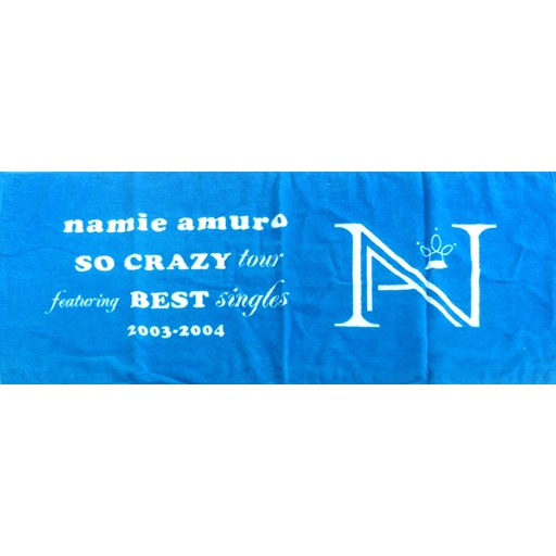 Namie Amuro 安室奈美惠 安室奈美恵 SO CRAZY tour 2003-2004 藍色毛巾 全新品