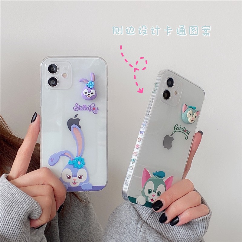 立體卡通蘋果手機殼女史黛拉畫家貓側邊圖案適用於iphone 11 12 Pro Max Xr I8 I7 Ix 蝦皮購物