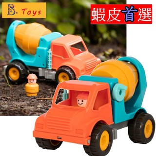 B.Toys 小車車 小工頭水泥車 (含人偶) 混泥土車 【小豆芽小物】 【美國B.Toys】小工頭水泥車