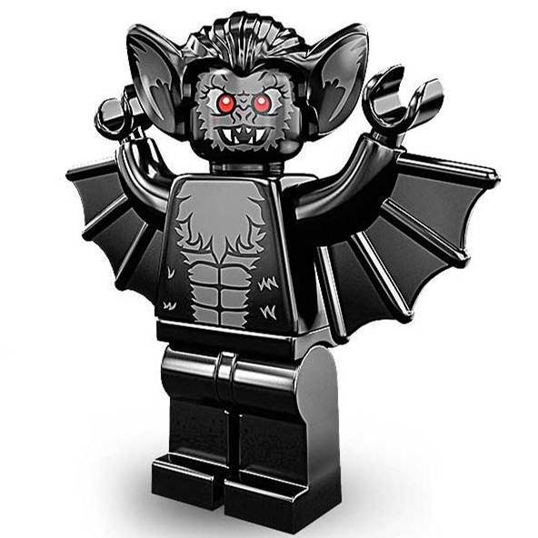 Lego 8833 8代 11號 吸血蝙蝠 黑蝙蝠 蝙蝠 (有底板)